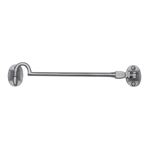 AA63SC • 203mm • Satin Chrome • Carlisle Brass Silent Pattern Cabin Hook